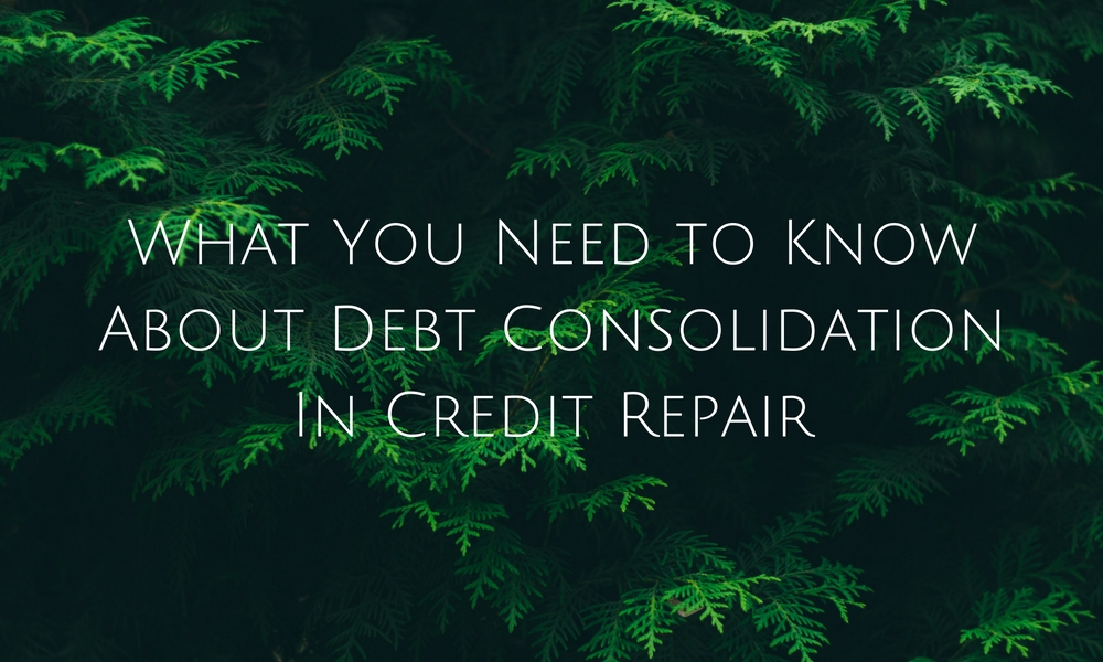 debt consolidation in credit repair
