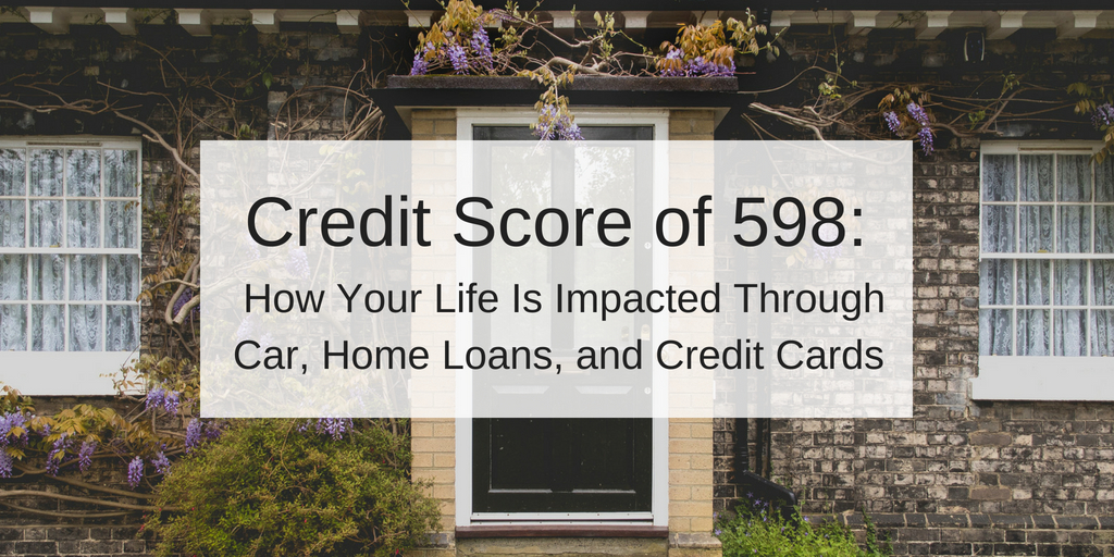 credit score of 598