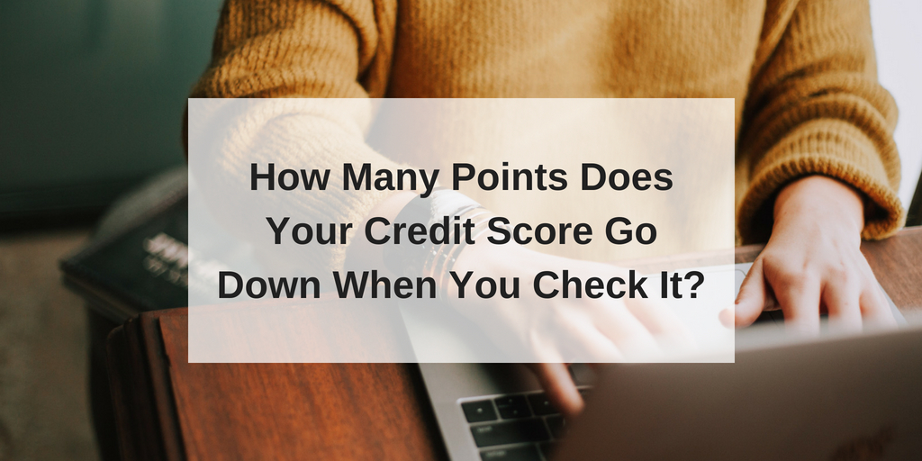 how many points does your credit score go down when you check it